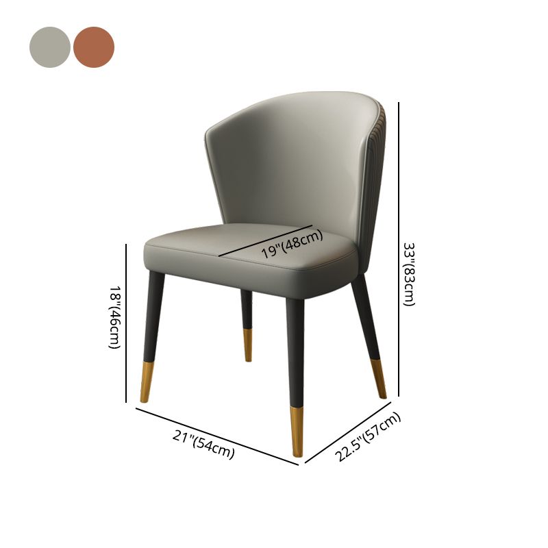 Silla auxiliar escandinava de interior tapizada con respaldo de madera para comedor (juego de 2)