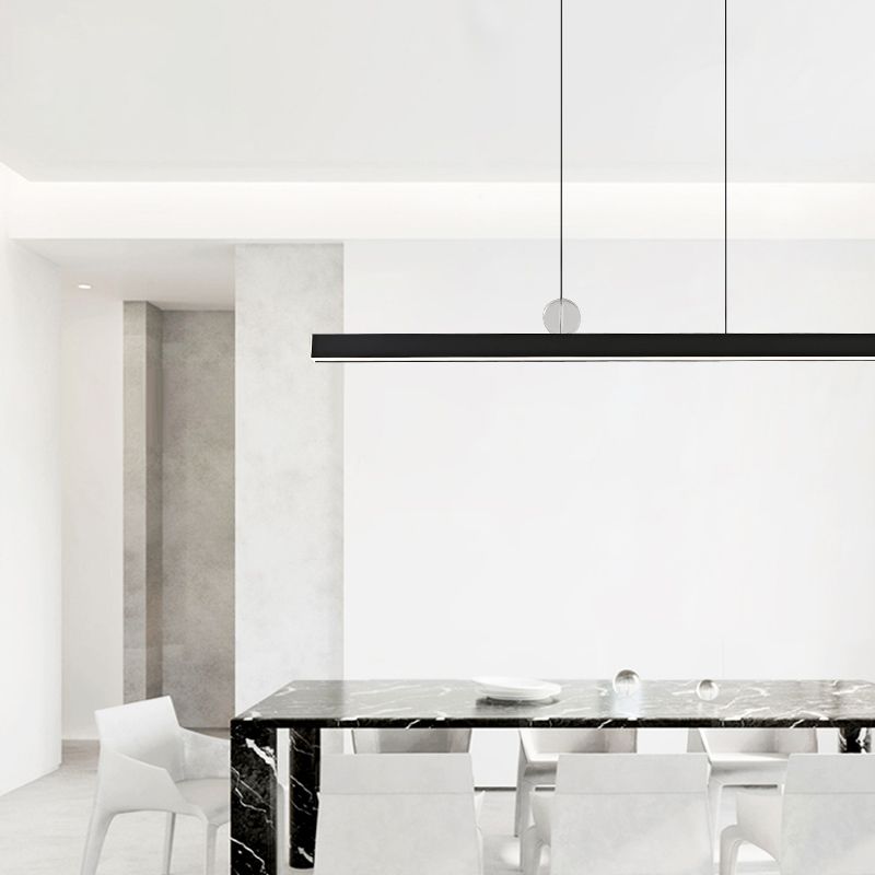 Zeitgenössische Küche Anhänger linear linearinselbeleuchtung Metall 1 Licht