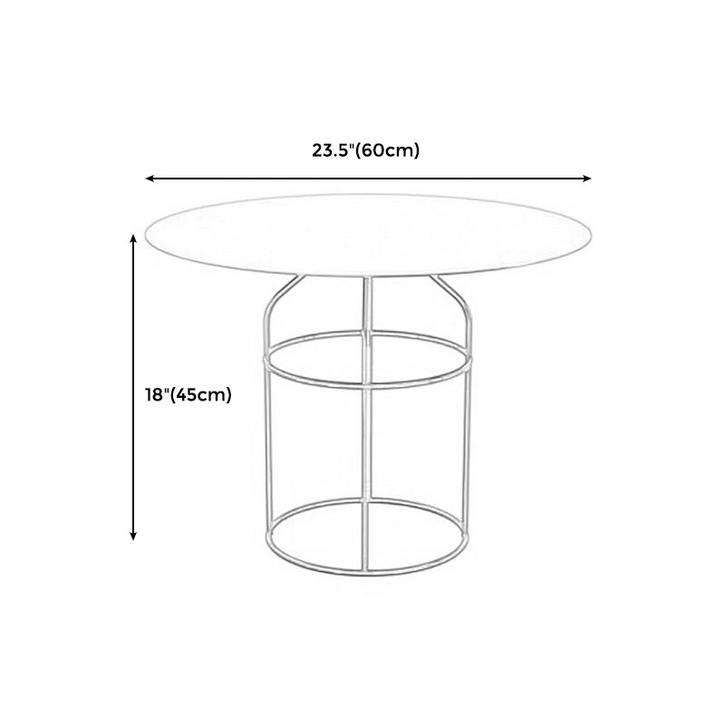 Frame 1 Coffee Table Contemporary Metal Round Cocktail Table