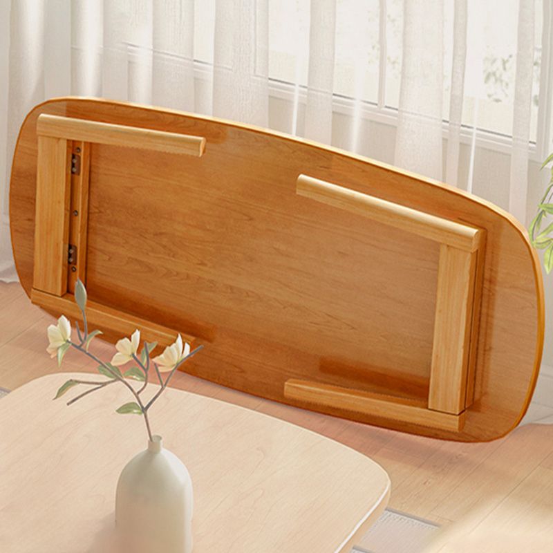 17"H Contemporary Coffee Table Solid Wood Single Cocktail Table