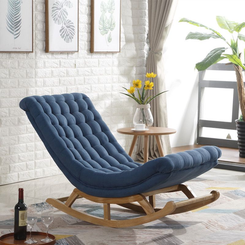 Contemporary Indoor Rocking Chair Nursery Sofa Rocking Chair with Ottoman