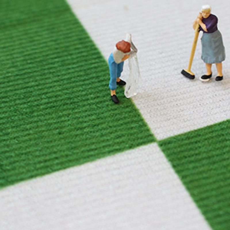 Modern Area Rug Funky Contrast Panel Rug Polyester Stain Resistant Carpet for Living Room