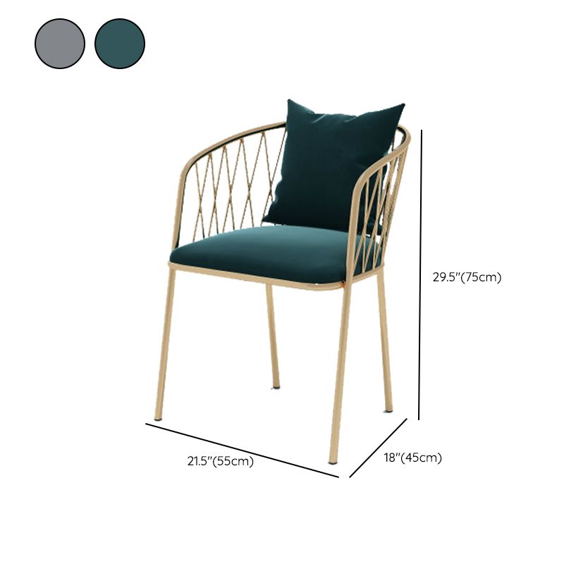 Glam Faux Marble Dining Set Round 1/2/3/4/5 Pieces Dining Set for Home Use