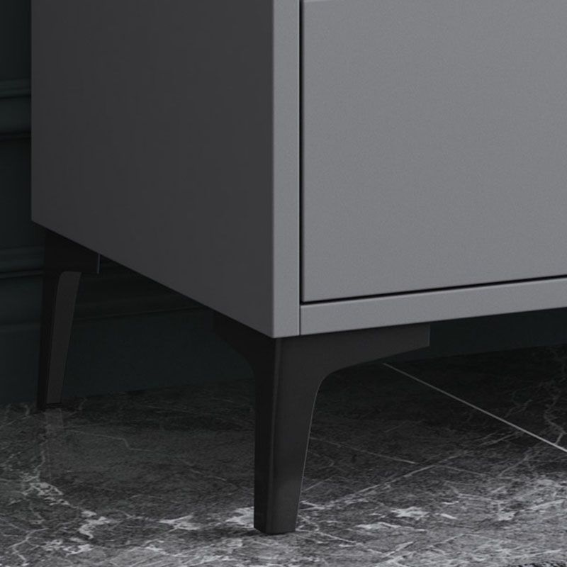 Modern Gray Storage Chest Soft-Close Drawers Wood Dresser for Bedroom