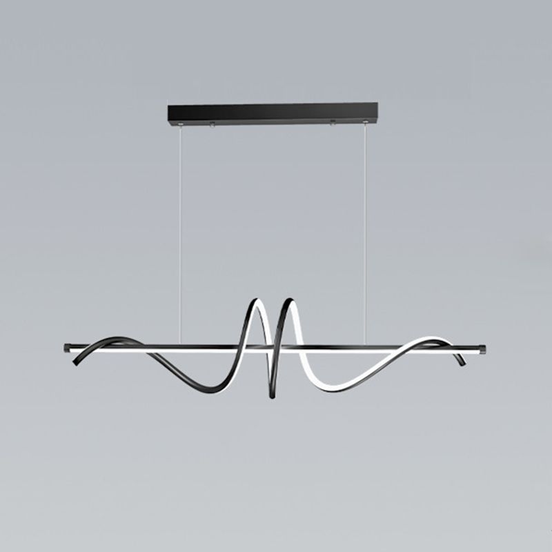 Modern Golden/Black Ceiling Light LED Kitchen Island Lighting for Bedroom