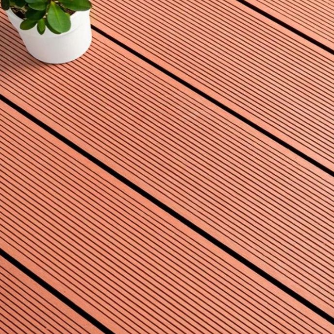 Composite Deck Tiles Pure Color Water Resistant Outdoor Flooring