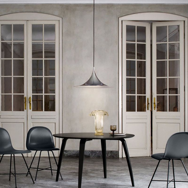 Zeitgenössischer Kegel Schatten hängend hängendes 1-Licht-Café-Café-Esszimmer-Anhängerlampe