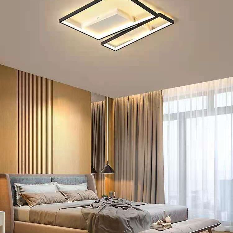 Modern Semi Flush Mount Chandelier Metal Semi Flush Light