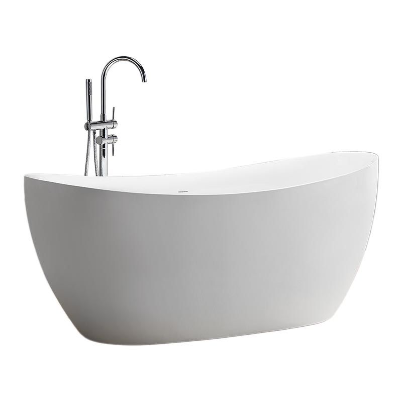 Modern Acrylic Bathtub Home and Hotel Freestanding Bath Tub in White