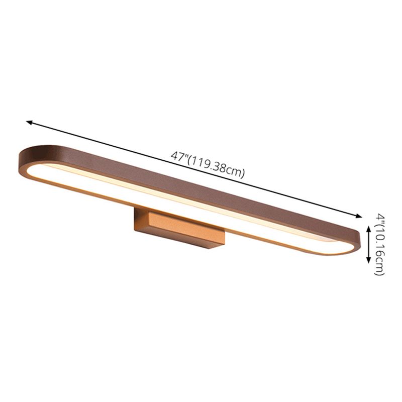 Modern Minimalist Style Rectangular Vanity Wall Lights Acrylic Single Vanity Lamp