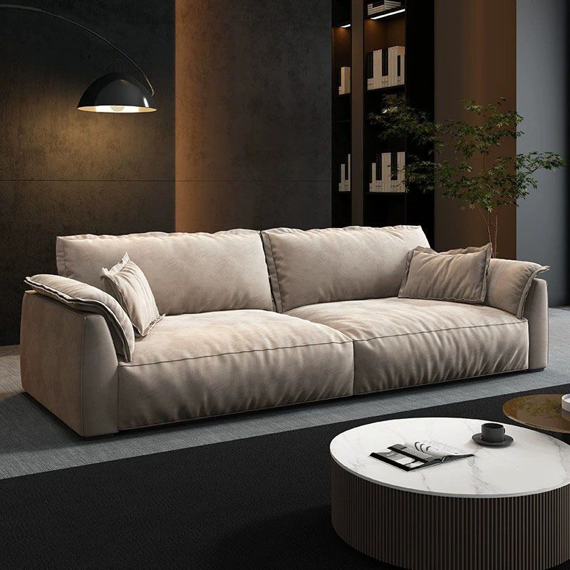 Pillow Top Arm Sectionals Velvet Sofa with Cushion Back for Apartment