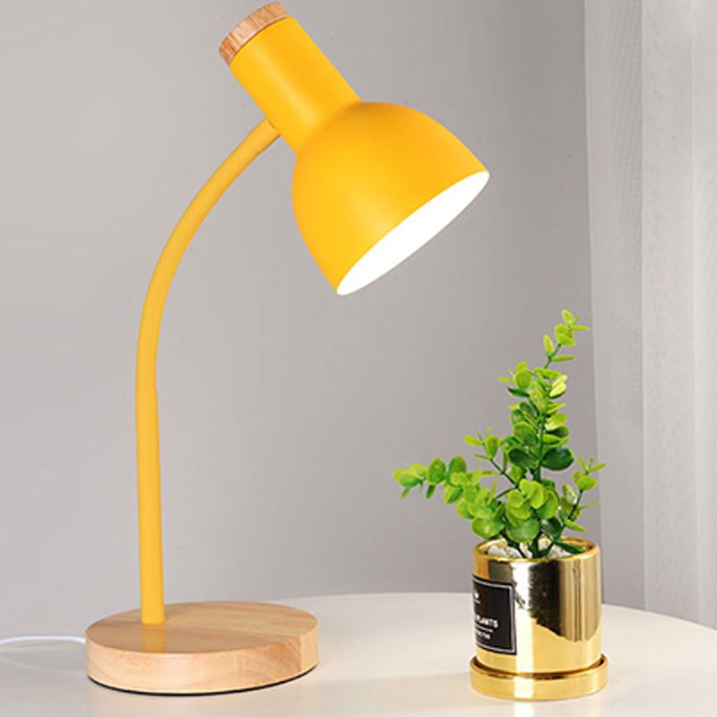 Bell Shape Table Lamp Modern Style Metal Single Light Table Light
