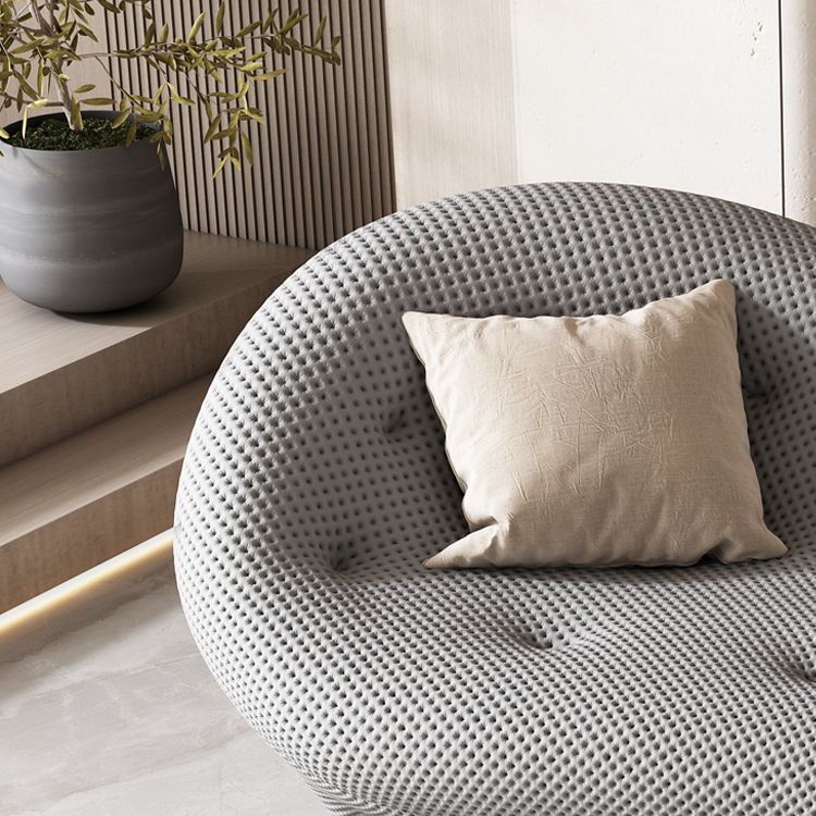 Modern Style Pine Chaise Solid Color Lounge Chair with One Arm