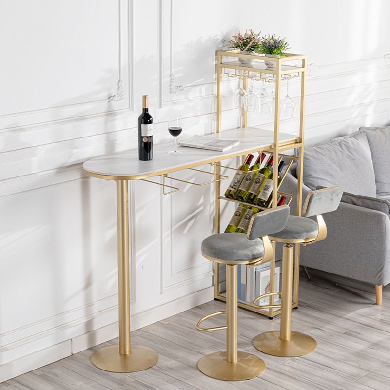 Glam Stone Pub Dining Set 1/2/3 Pcs Specialty Pub Set for Indoor