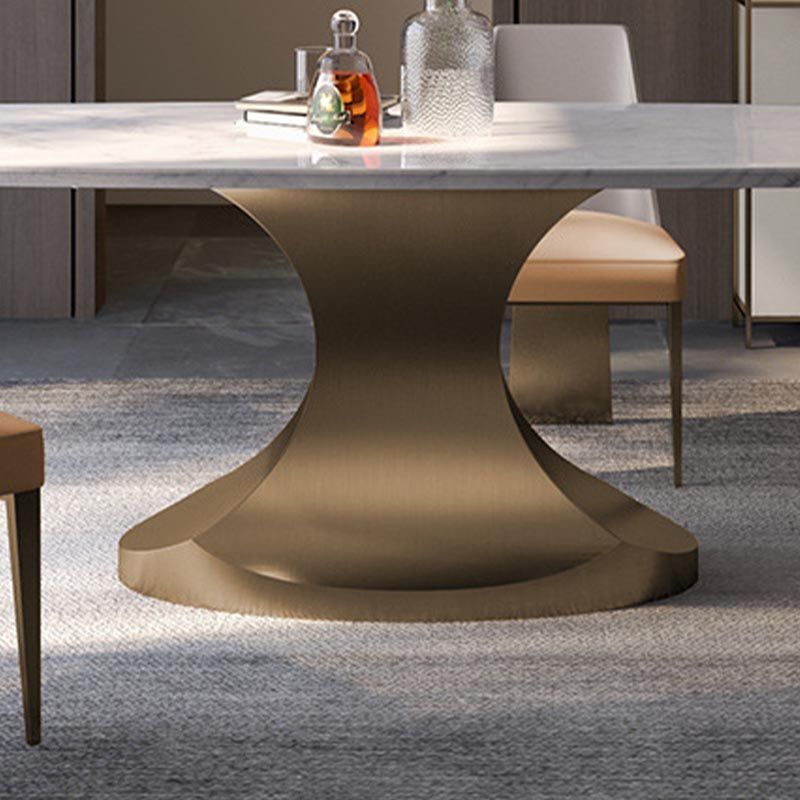 Designer Style Marble Top Dining Set Rectangle 1/4/5 Pieces Dining Room Table Set