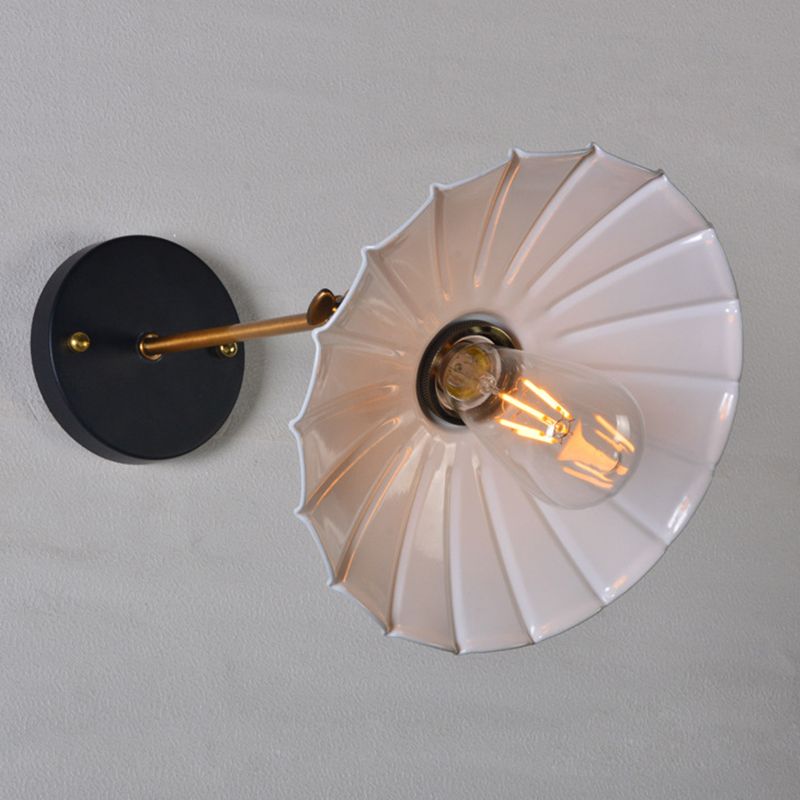 Metal Wall Mounted Lamp Industrial Cone Shape Sconce Light Fixture