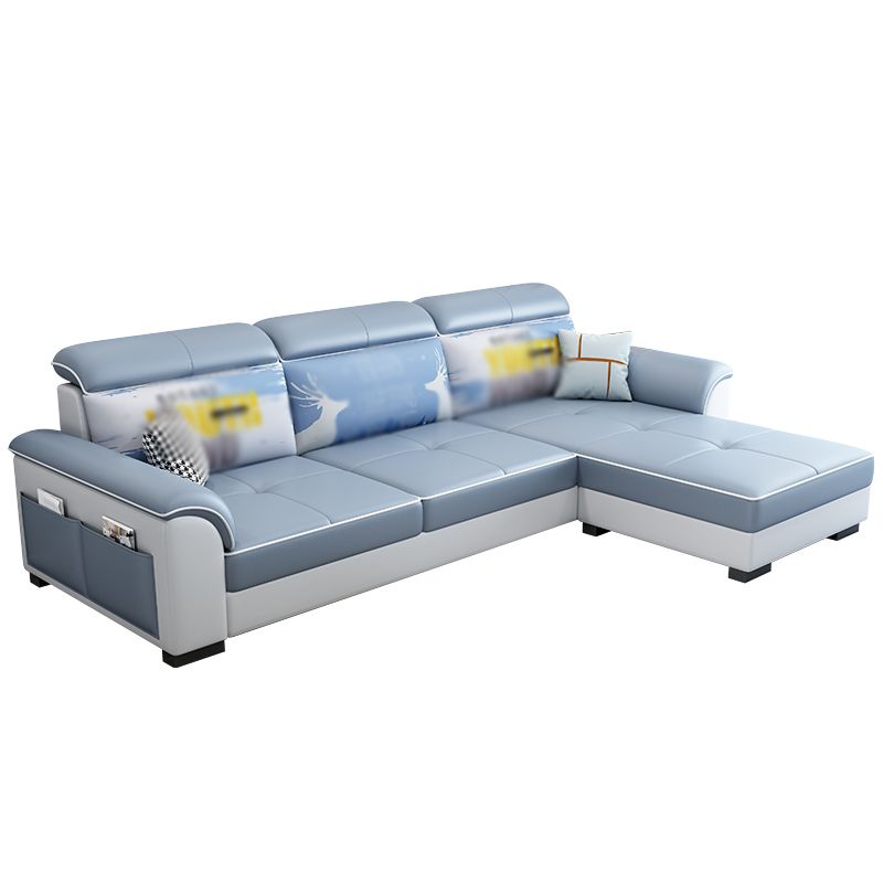 3-Seater L-Shape Right Hand Facing Storage Sectional Sofa with Chaise