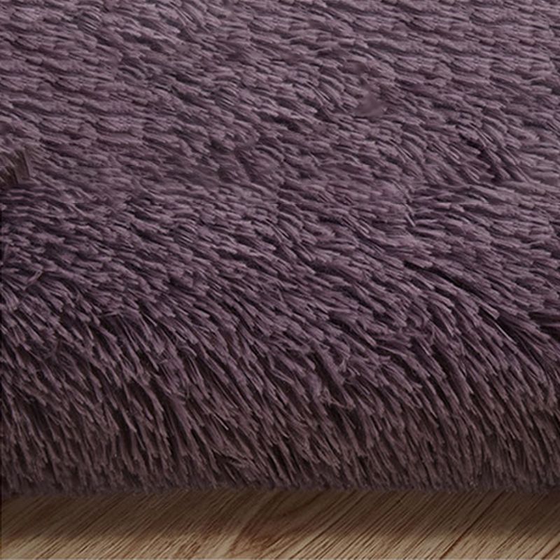 Pink Casual Rug Blending Solid Color Rug Non-Slip Backing Rug for Drawing Room
