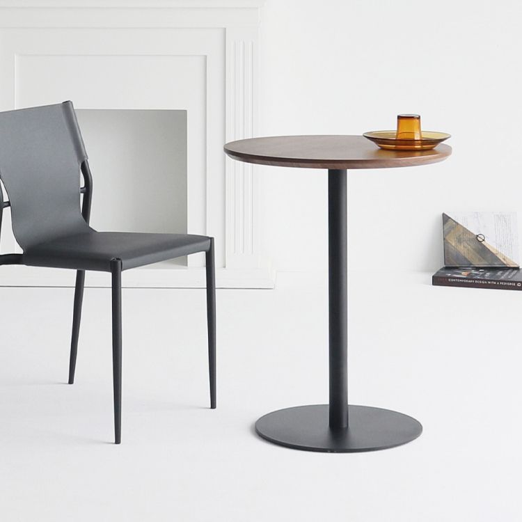 Runde Massivholz Esstisch Einfachheit Esszimmersammlung mit Sockelbasis
