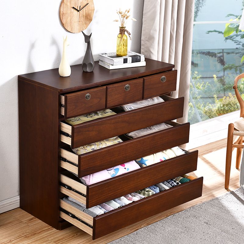 Contemporary Storage Chest Wood Storage Chest Dresser 15.7" W