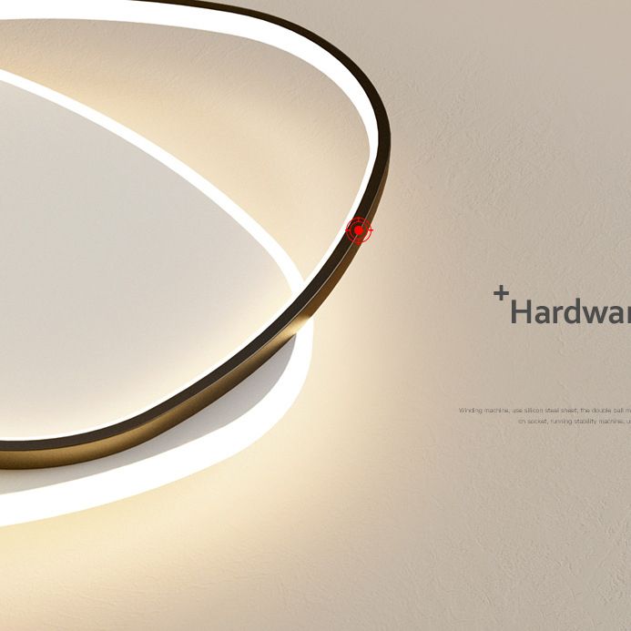 Minimalistische geometrie metalen inbouwlamp voor hal, slaapkamer en keuken
