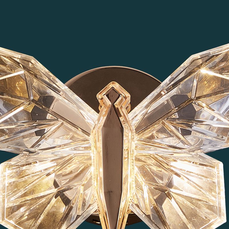 Nordic Style Metal Wall Light Butterfly Shape Wall Lamp for Children's Room