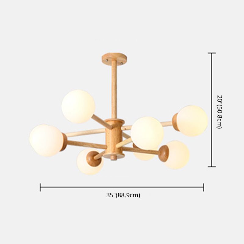Simplicidad moderna Sphere Chandelier Lights Lights Lights Lights Pends Pends para sala de estar