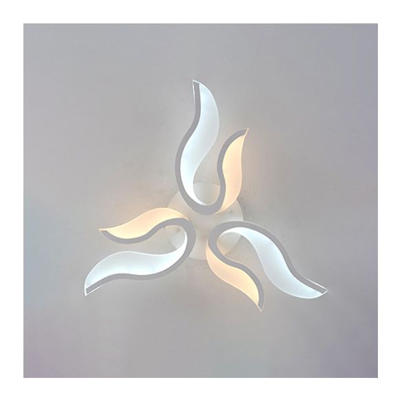 Blossoming Living Room Flush Mount Light Acrylic LED 3/6/9-Light Modern Ceiling Light Fixture in Warm/White/Natural Light