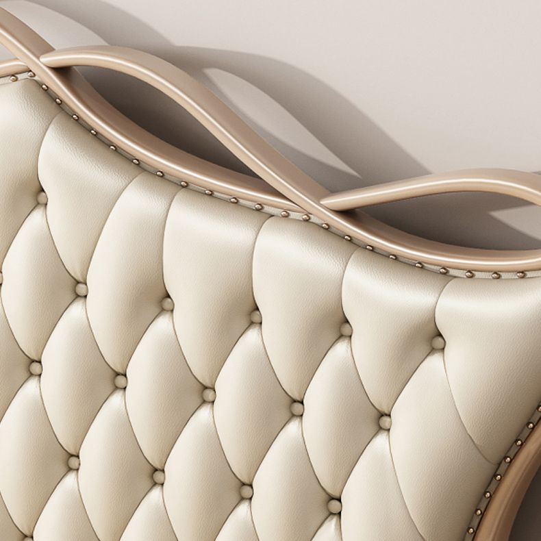 Victorian Adjustable Height Bed Upholstered Headboard Standard Bed