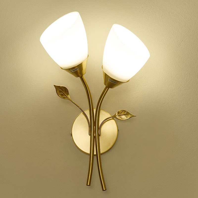 Geometrische mit Glas montierte Lampen zeitgenössischer Multi -Licht -Wandleuchte Leuchte