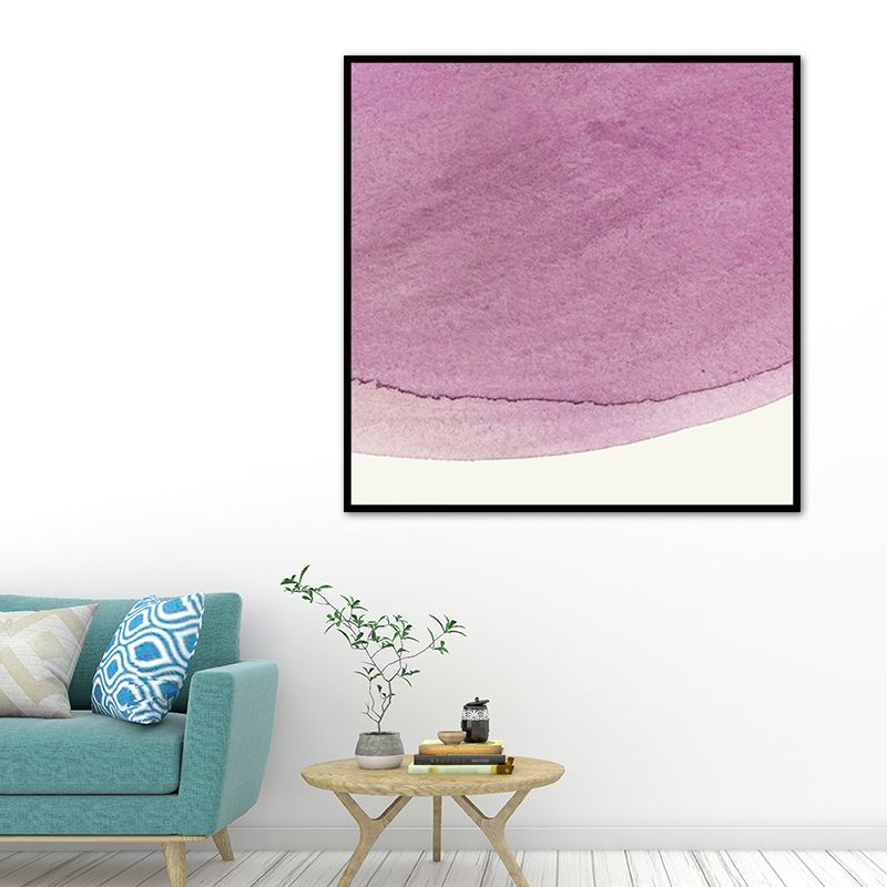 Zachte kleur moderne kunst canvas aquarel schilderij voor eetkamer, meerdere maten opties
