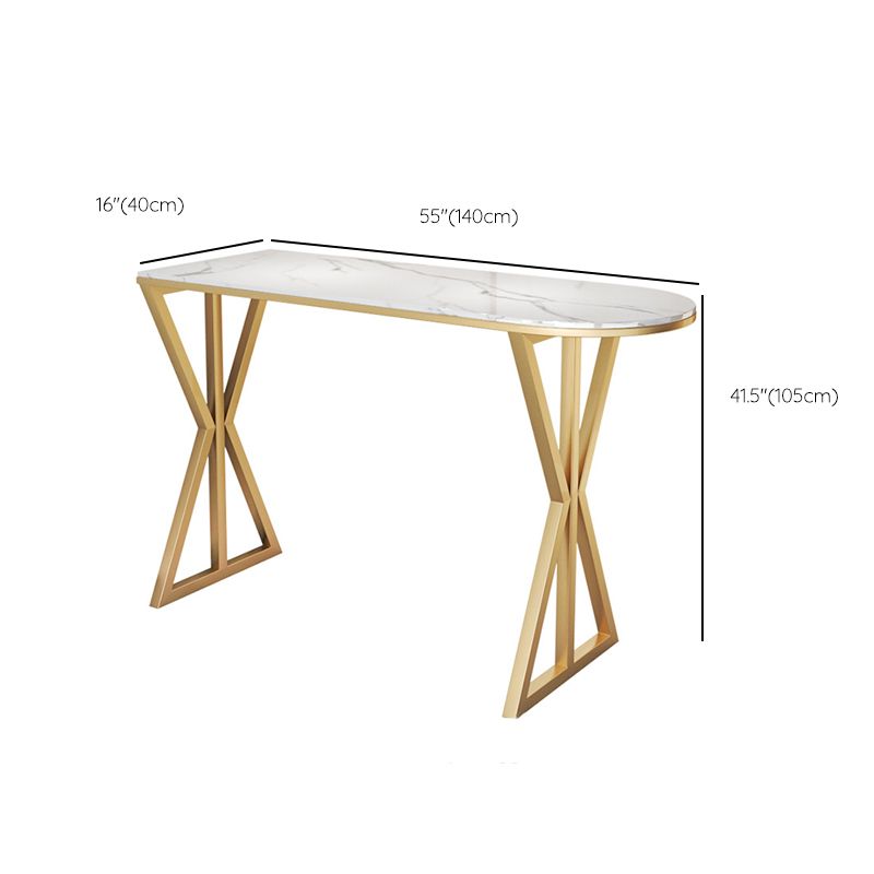 1/2/3/5 Pieces Luxurious Irregular Shape Pub Table Set Sintered Stone Top Bistro Table Set