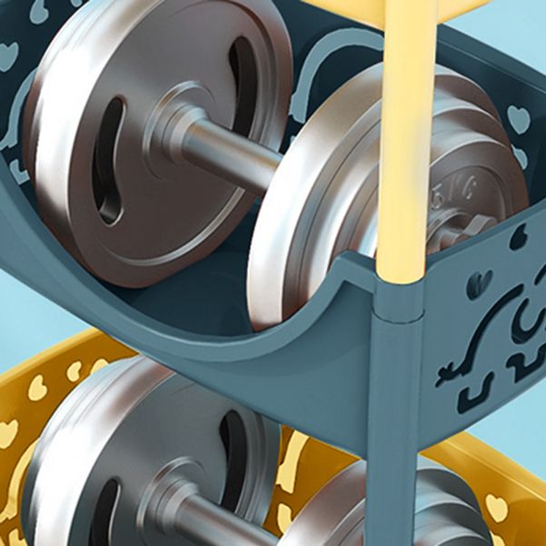 Modern Style Bookcase Etagere Open Back Plastic Bookshelf for Home