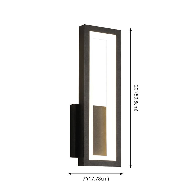 Zeitgenössische Wandleuchte rechteckige Form LED -Wandleuchte Leuchten für Nachtkorridor