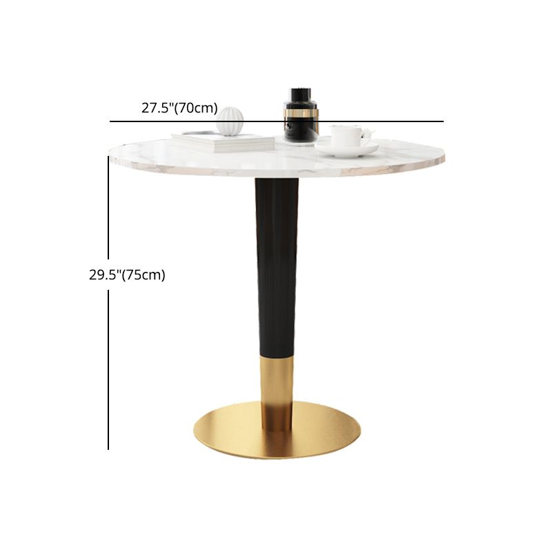 Glam 1/2/3/4/5 Pieces Round Furniture Sintered Stone Standard Height Dining Room Table Set