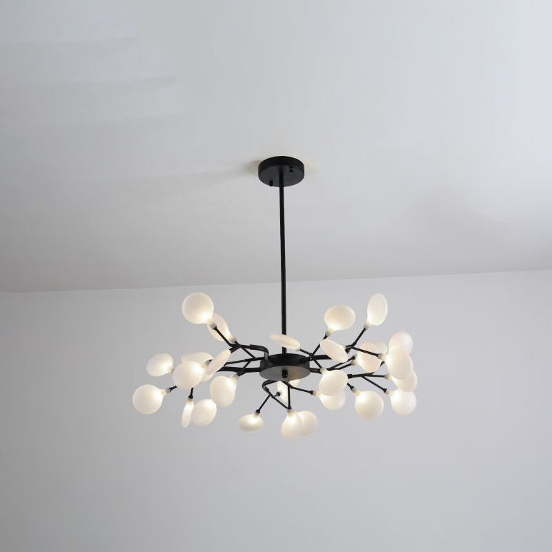 Acryl Firefly Kroonluchter Modernistische stijl 45 Hoofden plafond kroonluchter in goud