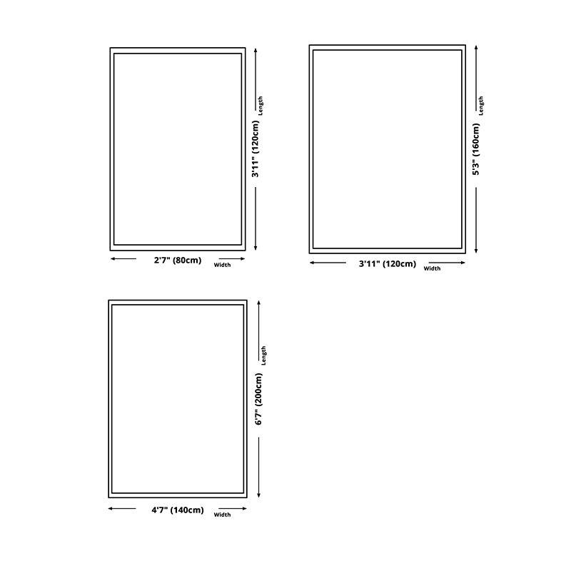 Contemporary Deer Pattern Carpet Polyester Indoor Rug Non-Slip Backing Area Rug for Living Room