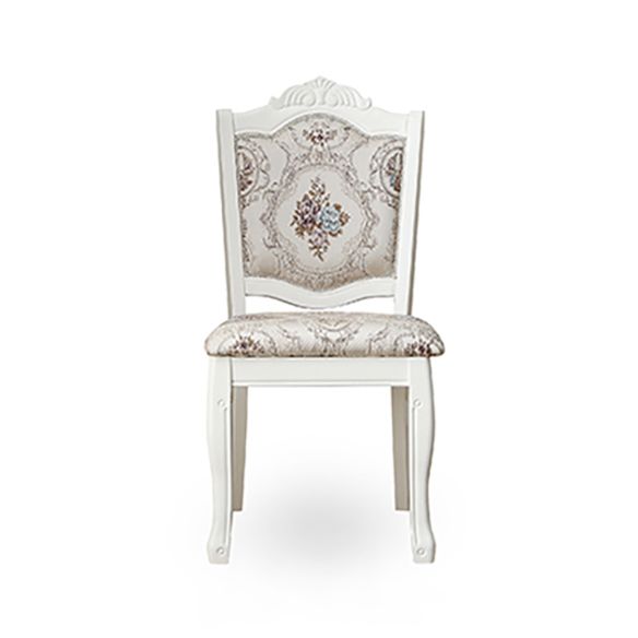 Victorian Style Dining Room Set with Rectangle Table and 4 Legs Base Dining Room Table Set