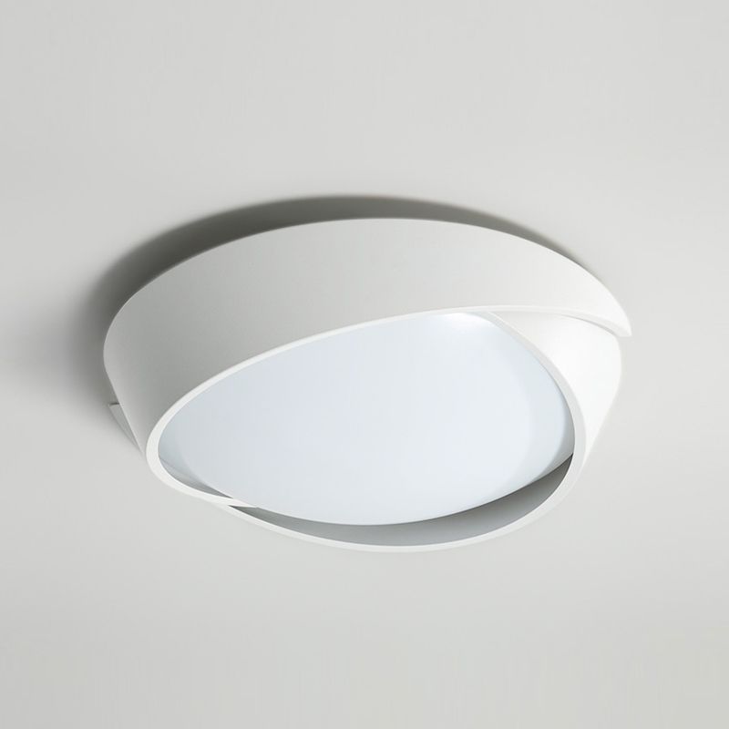 Moderne plafoniere da incasso in metallo con montaggio ad incasso con paralume in acrilico