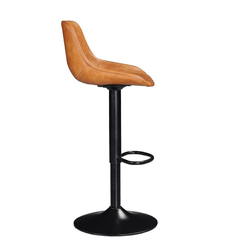 Industrial Liftable Bar-stool Bucket Seat Counter Bar Stool with Metal Legs