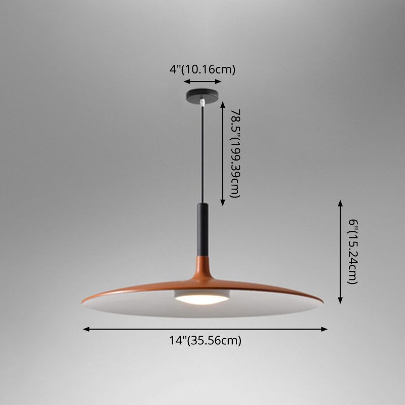 Flying Saucer LED -Suspensionslampe Neuheit Minimalist Metal Restaurant Hanging Anhänger