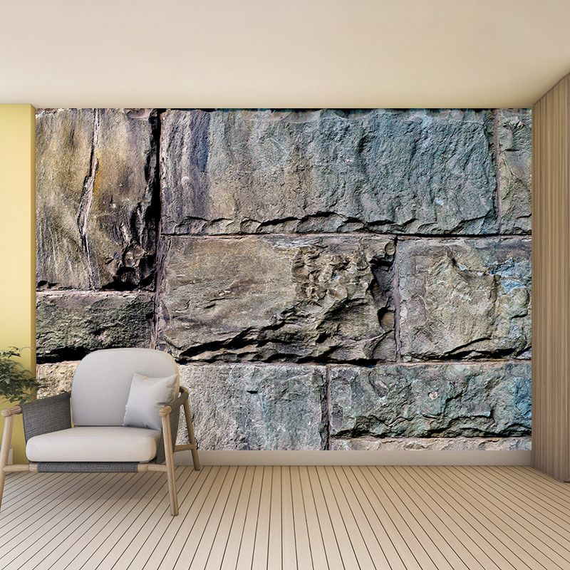 Eco-friendly Industrial Stone Mural Mildew Resistant Decorative Wall Covering
