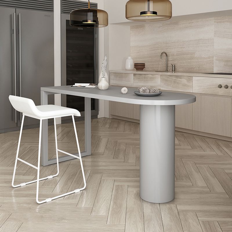 Table du comptoir supérieur en pin de style industriel Tableau de 42 pouces pour le salon