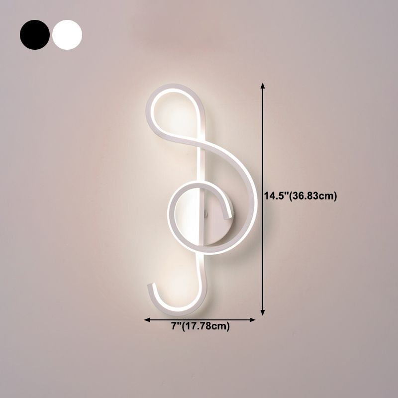 Contemporary Style Metal Wall Light Linear LED Wall Sconce for Living Room