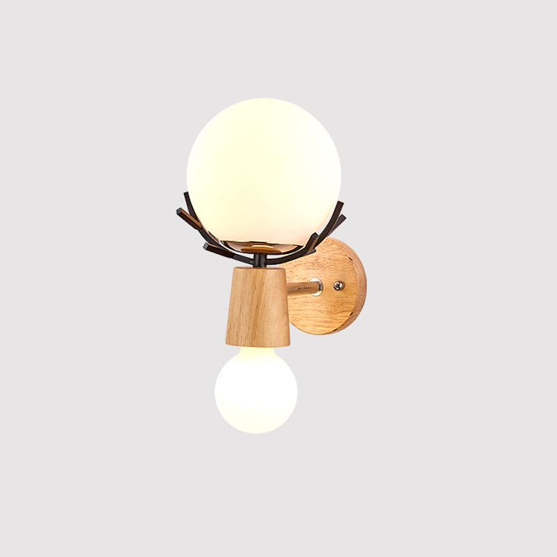 Simple Log Wall Disponce Un bulbo Luz de la pared moderna de la pared para sala de estar