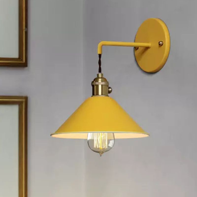 Moderne nordische Makkaron -Hängende Wandlampenmeinungskegelwandleuchte für Innenräume