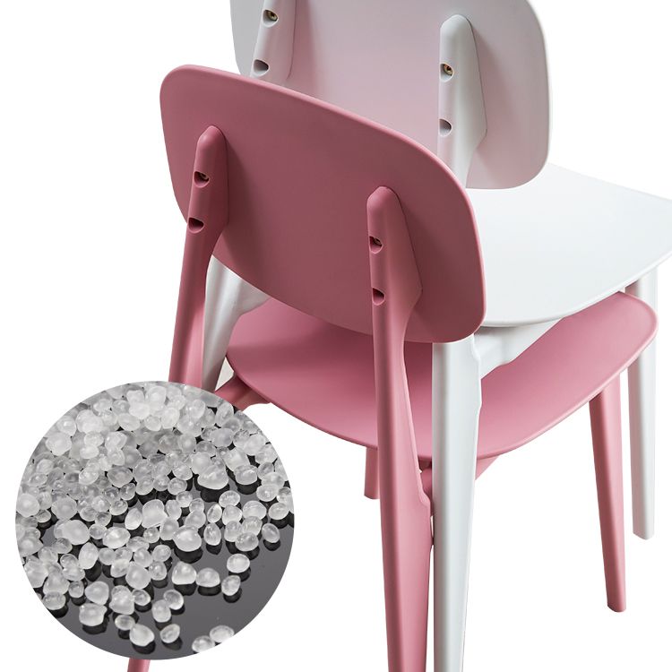 Silla moderna comedor silla sin brazos con patas de plástico para cocina