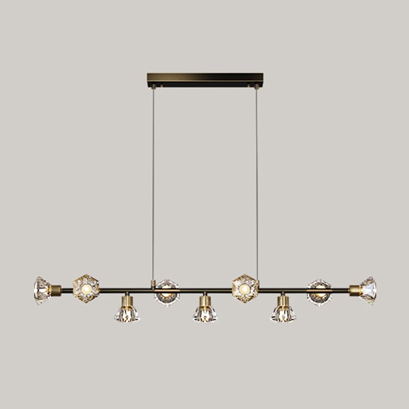 Cone Island Lighting Modernismus Kristallleuchterleuchte für Esszimmer