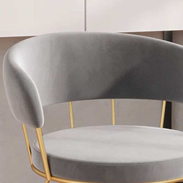 Upholstered Side Chairs Scandinavian Style Open Back Dining Side Chair