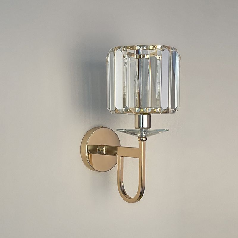 Luces de apliques geométricas de estilo contemporáneo Cristal 1 luces de pared ligeras
